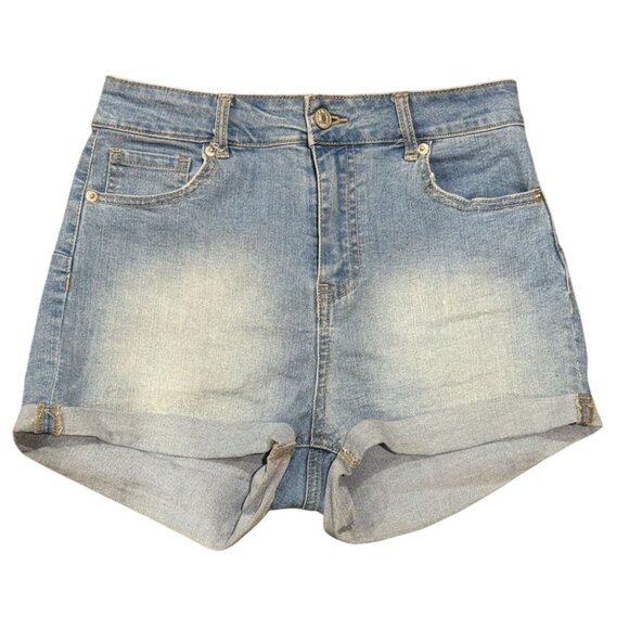 NEW Love Tree Denim Shorts Womens S High Waist Daisy Dukes Summer Stretch Beach - Picture 2 of 7